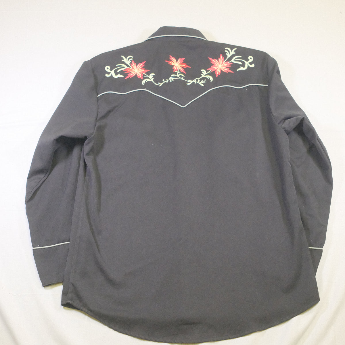 Scully Floral Embroidered Western Shirt - XL