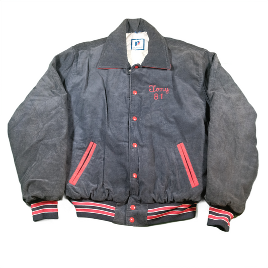 1970's Corduroy Varsity Football Jacket - L/XL