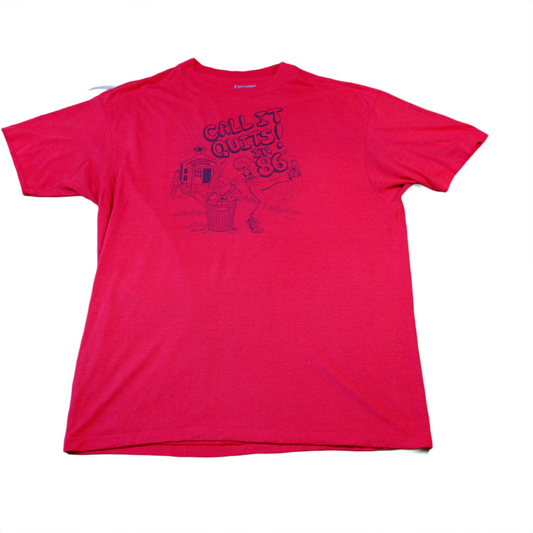 "Call it quits in 86" T-shirt - M