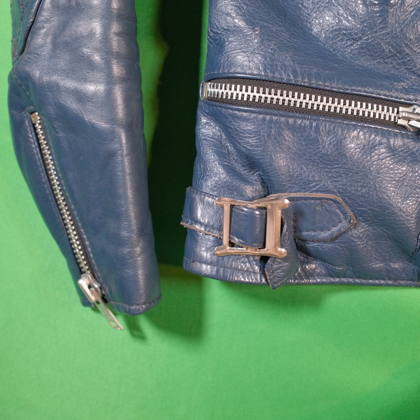 Women's 1970's Wolf Leathers Perfecto style Leather Jacket - XS/S