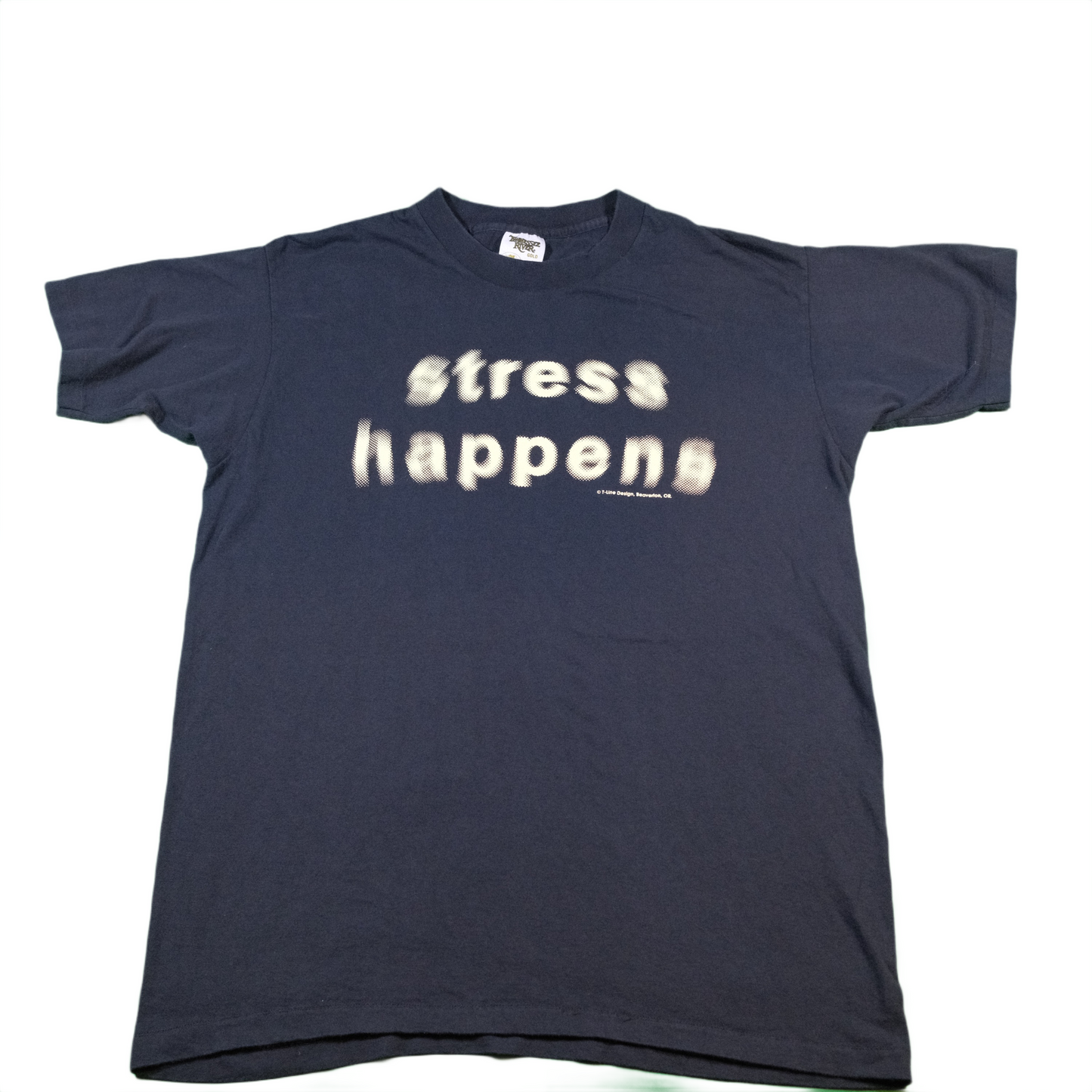 'Stress happens' Black T-shirt - M