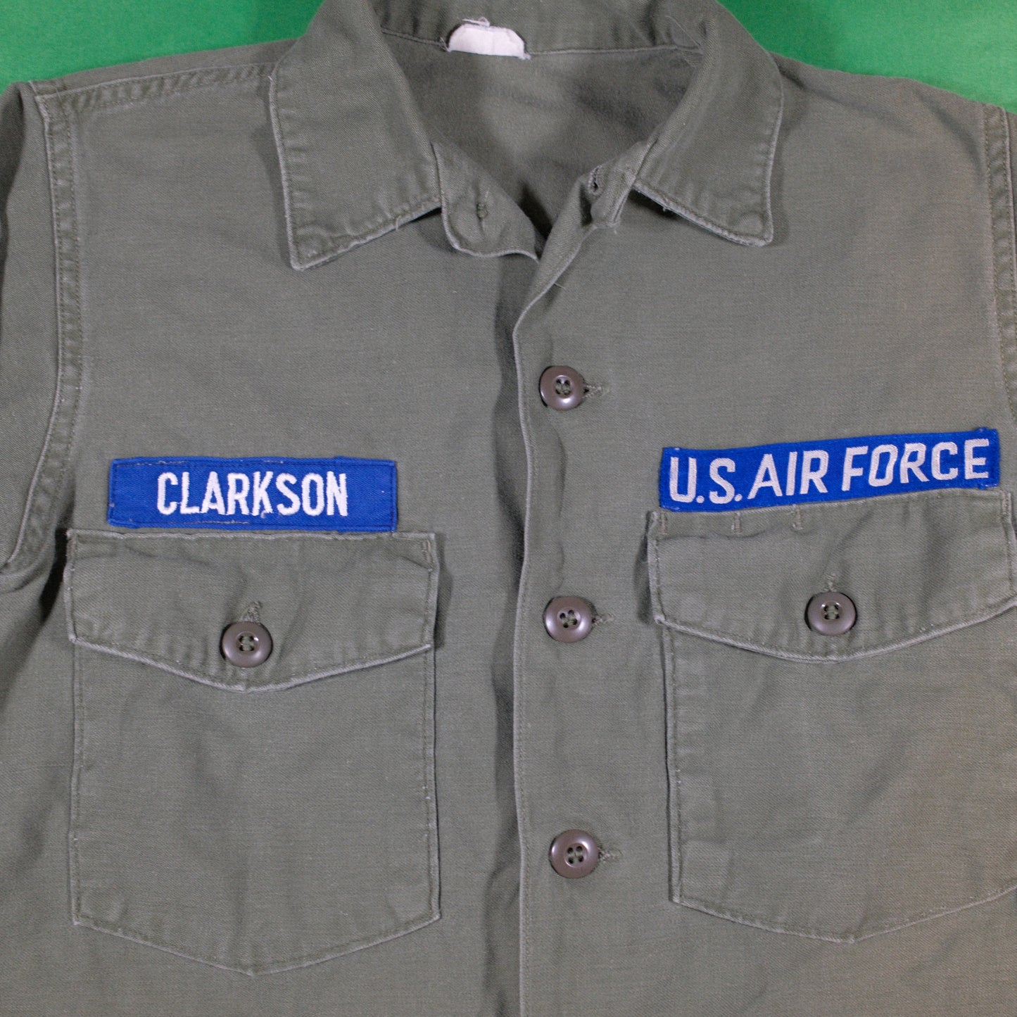 1960's/70's OG-107 U.S Air force Fatigue Shirt - S