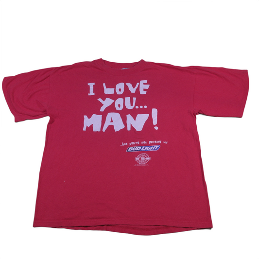90's Budweiser "I love you man" Advertising t-shirt - M