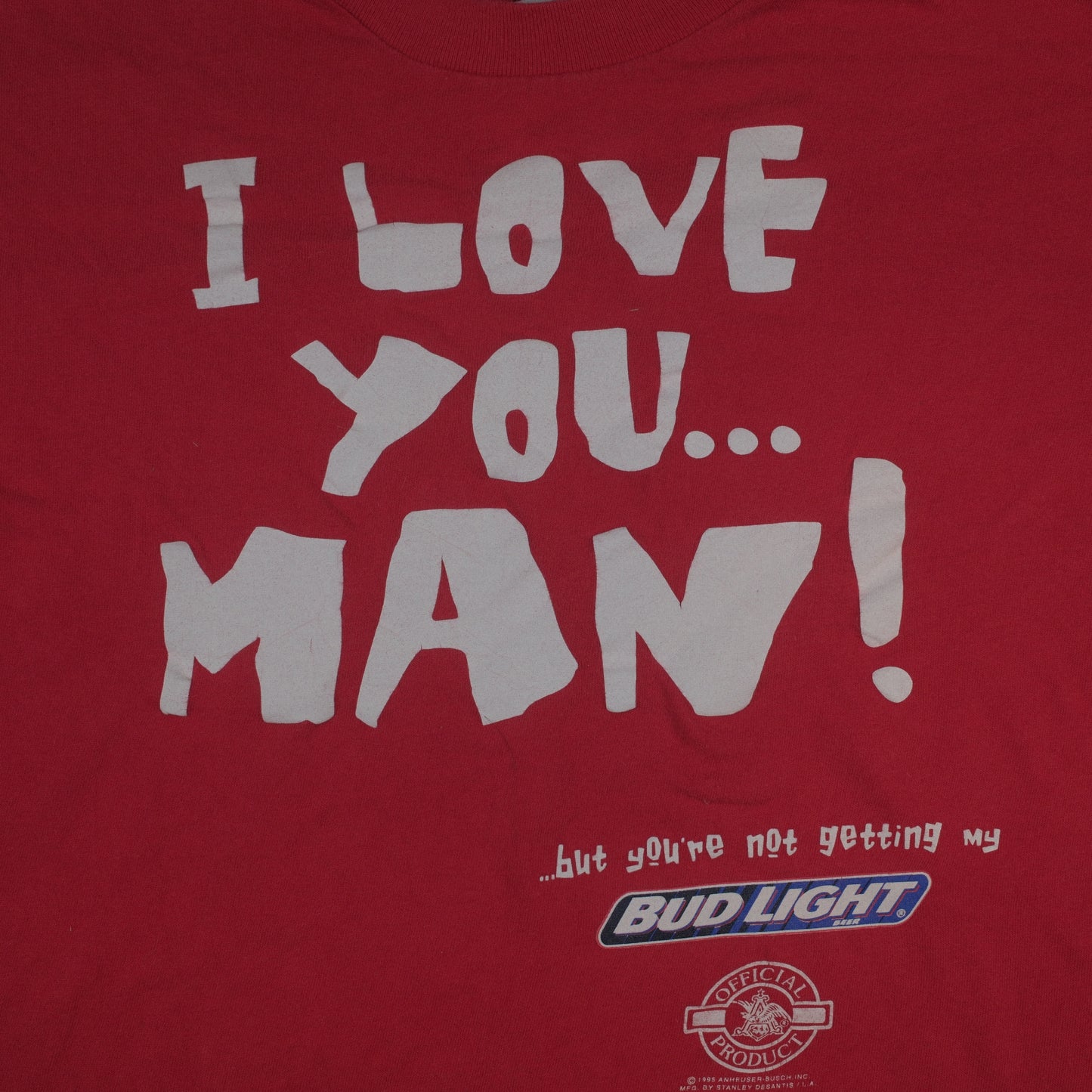 90's Budweiser "I love you man" Advertising t-shirt - M