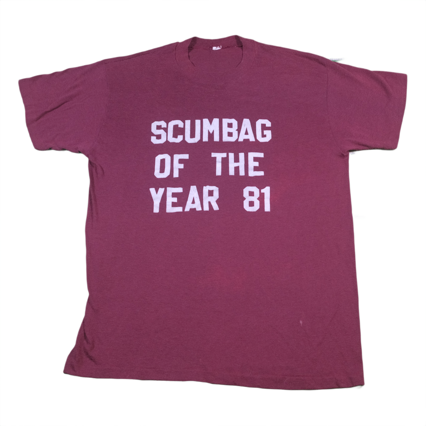 "Scumbag of the year 81" T-shirt - S