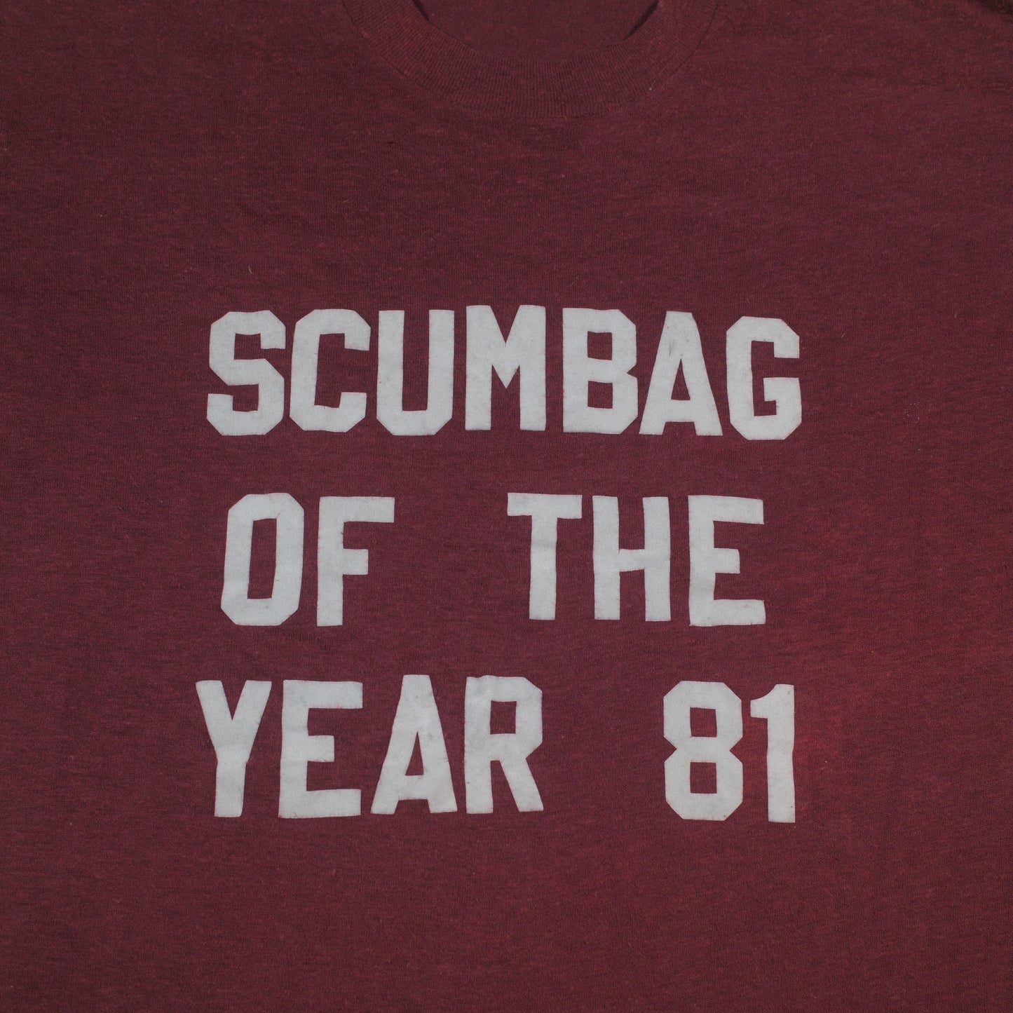 "Scumbag of the year 81" T-shirt - S
