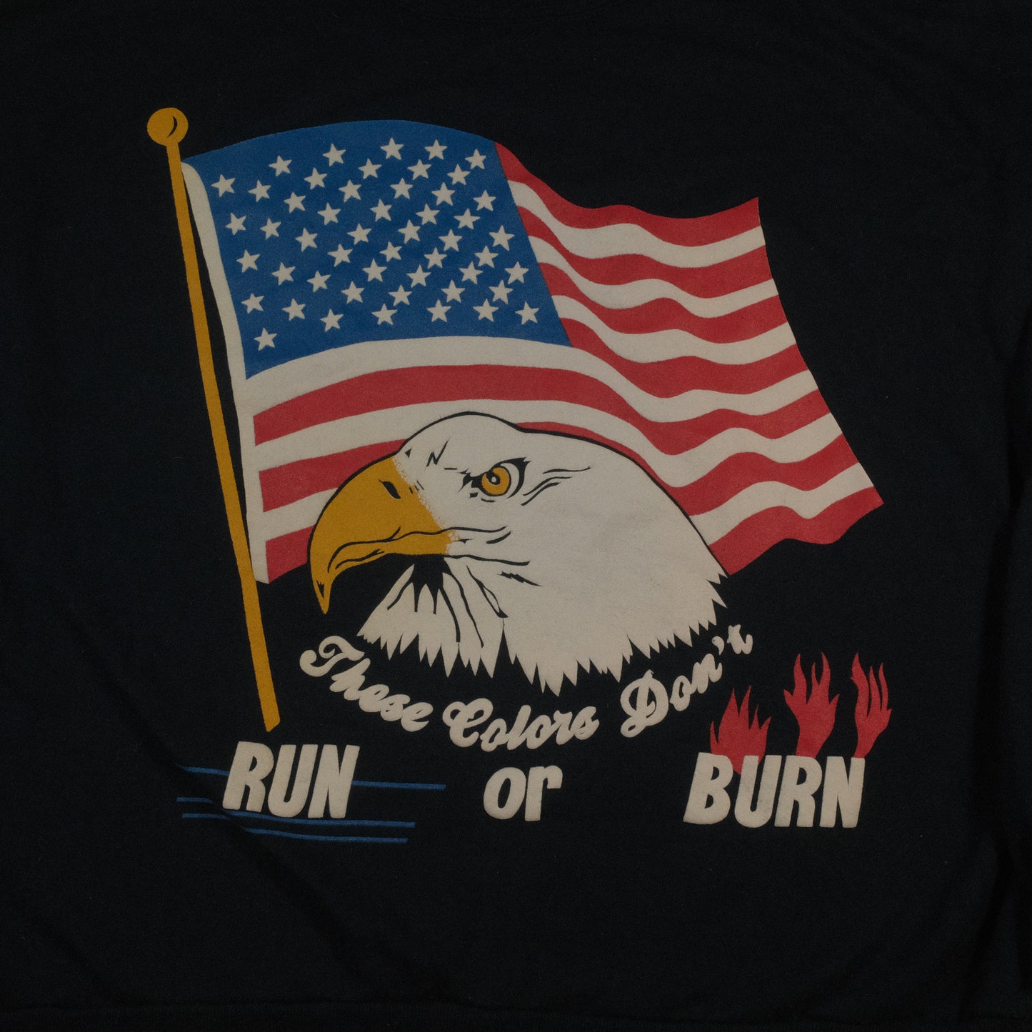 These Colours dont Run or Burn Jumper - M