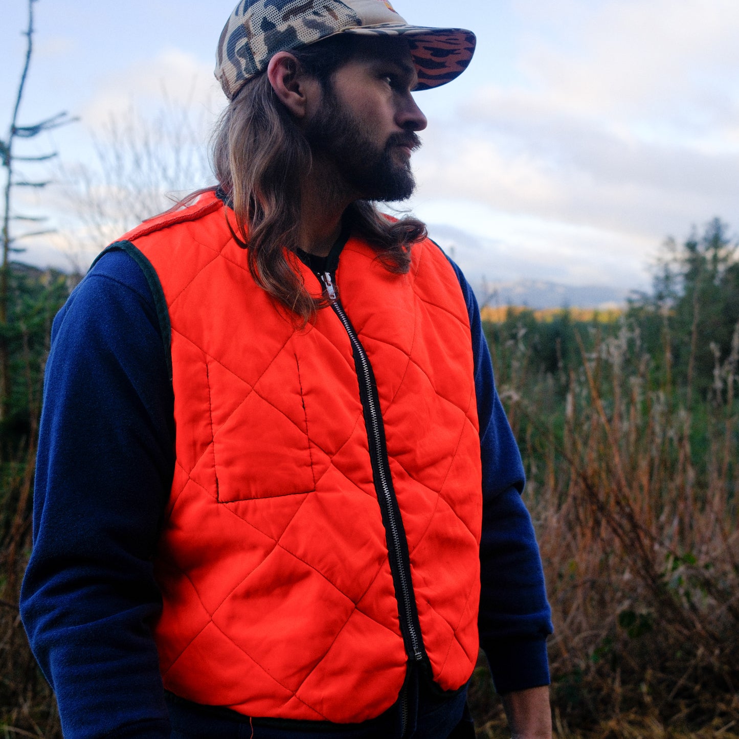 1970's Reversible Hunting Gilet - M/L
