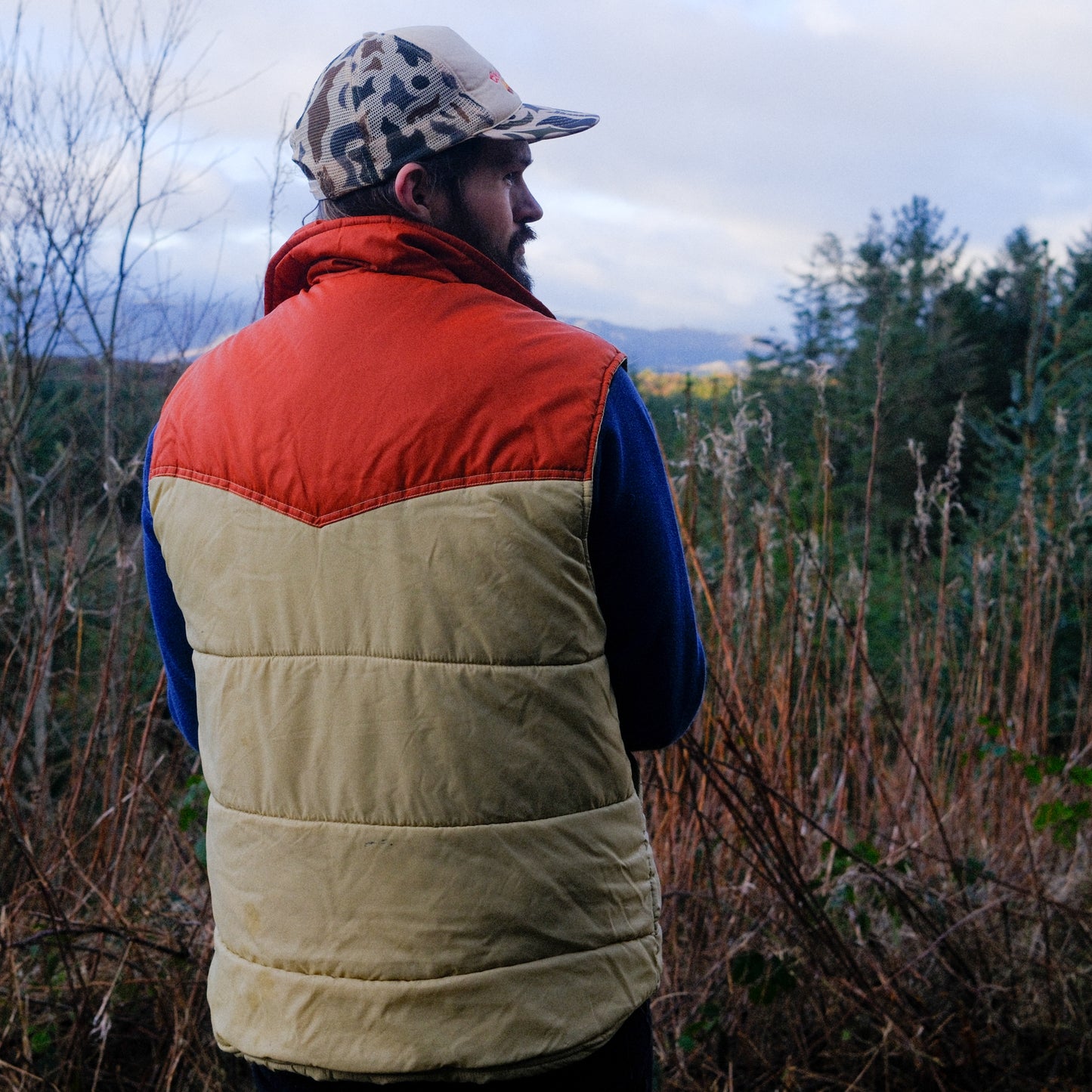 1970's Sears Western Wear Puffer Gilet - L