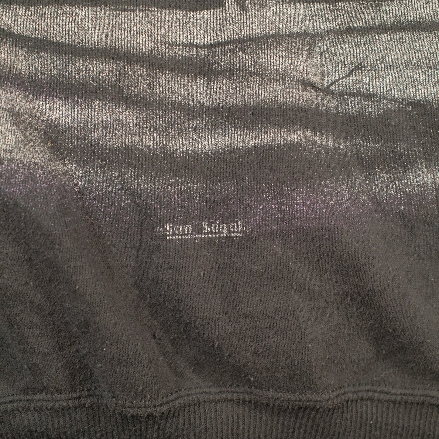 90's San Segal Wolf jumper front and back print - XXL