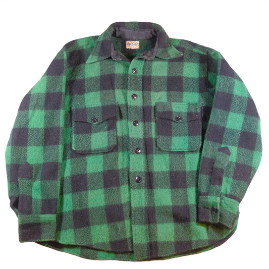 Vintage 1940's 'Spaide'  Wool Work Shirt - L/XL