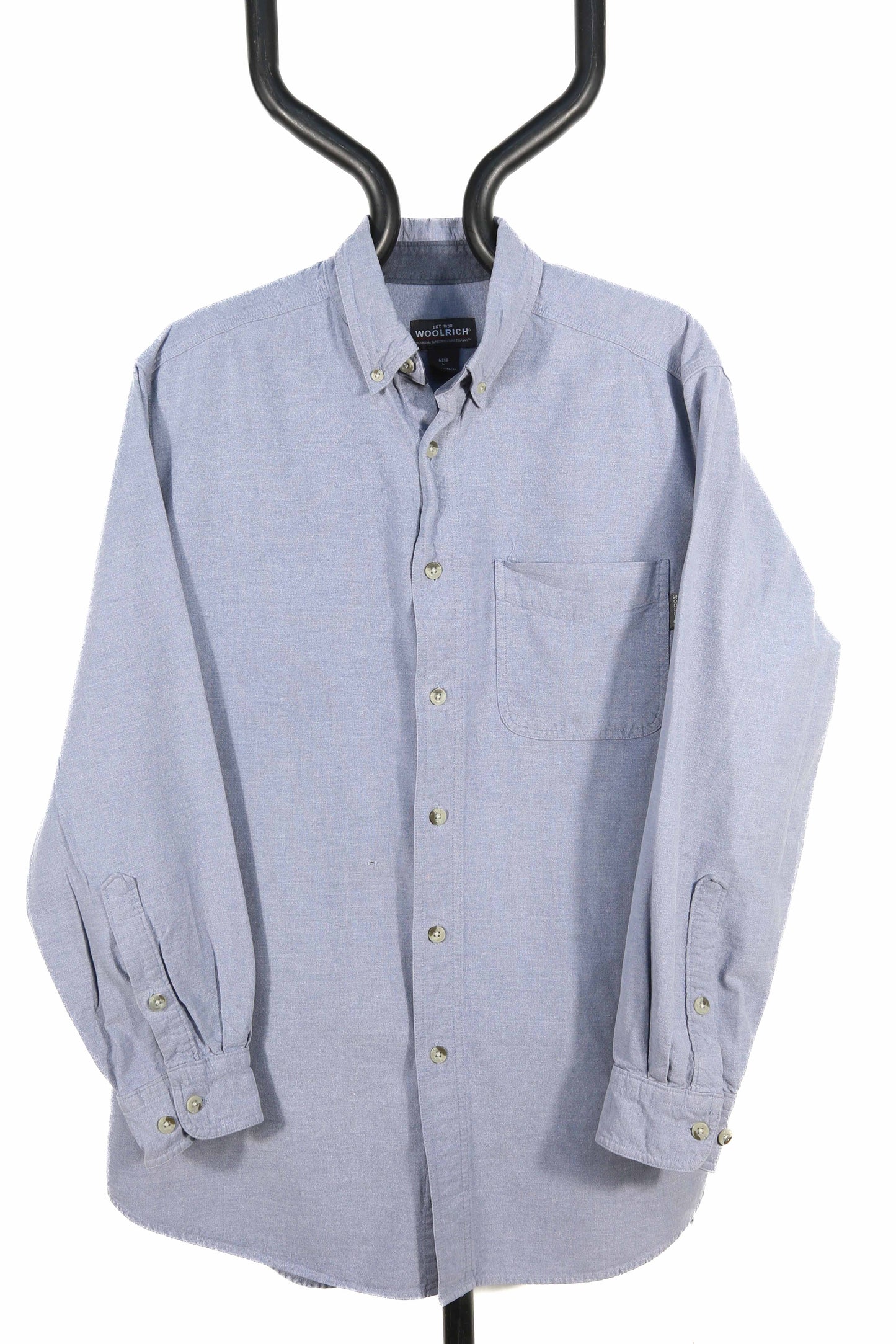 Blue Brushed Cotton Woolrich Shirt - L/XL